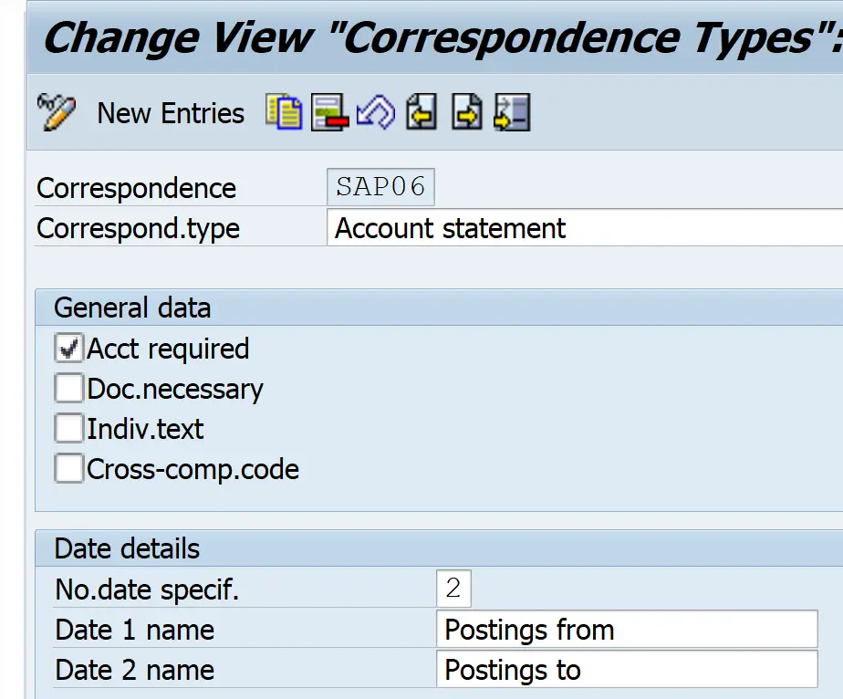 Correspondence Type 