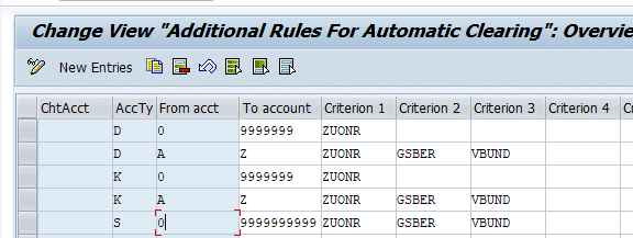 Configure automatic clearing