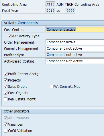 Controlling Area Components