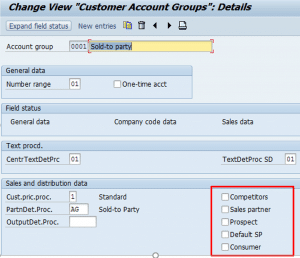 Assign Number Range to Account Groups