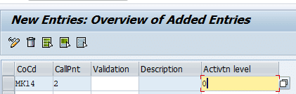 Create SAP Validation