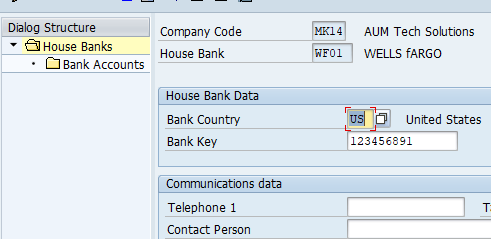 Define House Bank