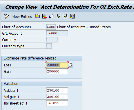 Foreign currency revaluation gain or loss