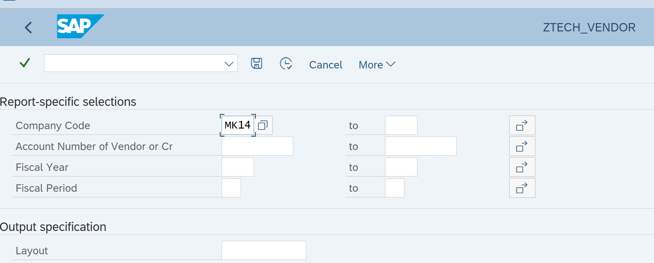 Run SAP Query SQ00