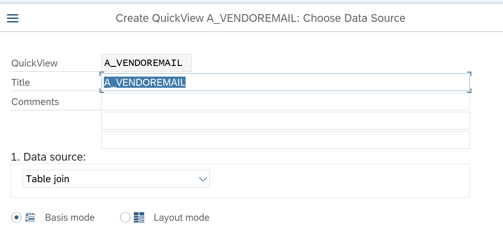 SAP SQVI query