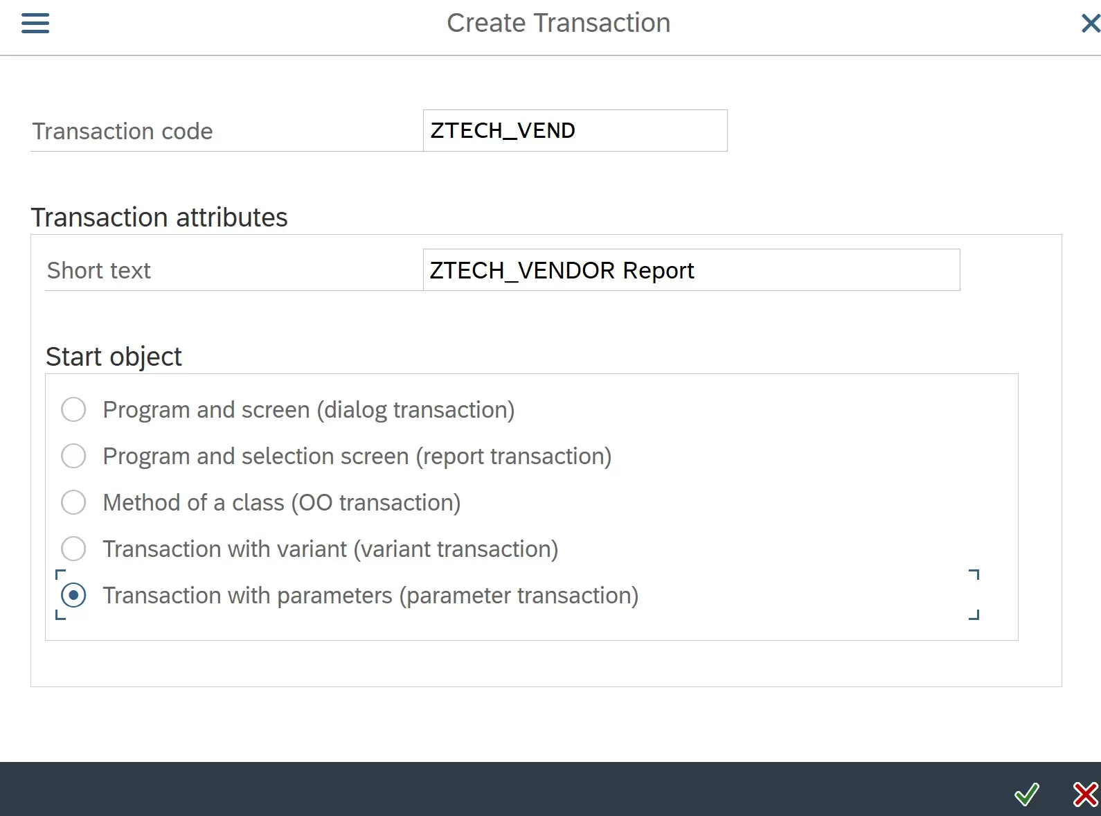 Create Tcode for SAP Query