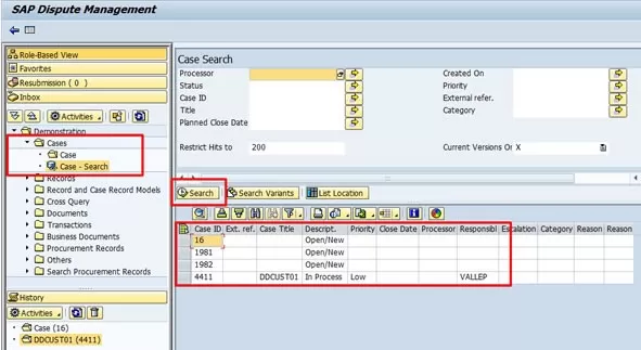 SAP Dispute management