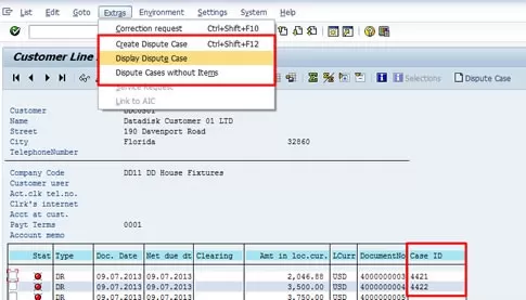 SAP Dispute Management