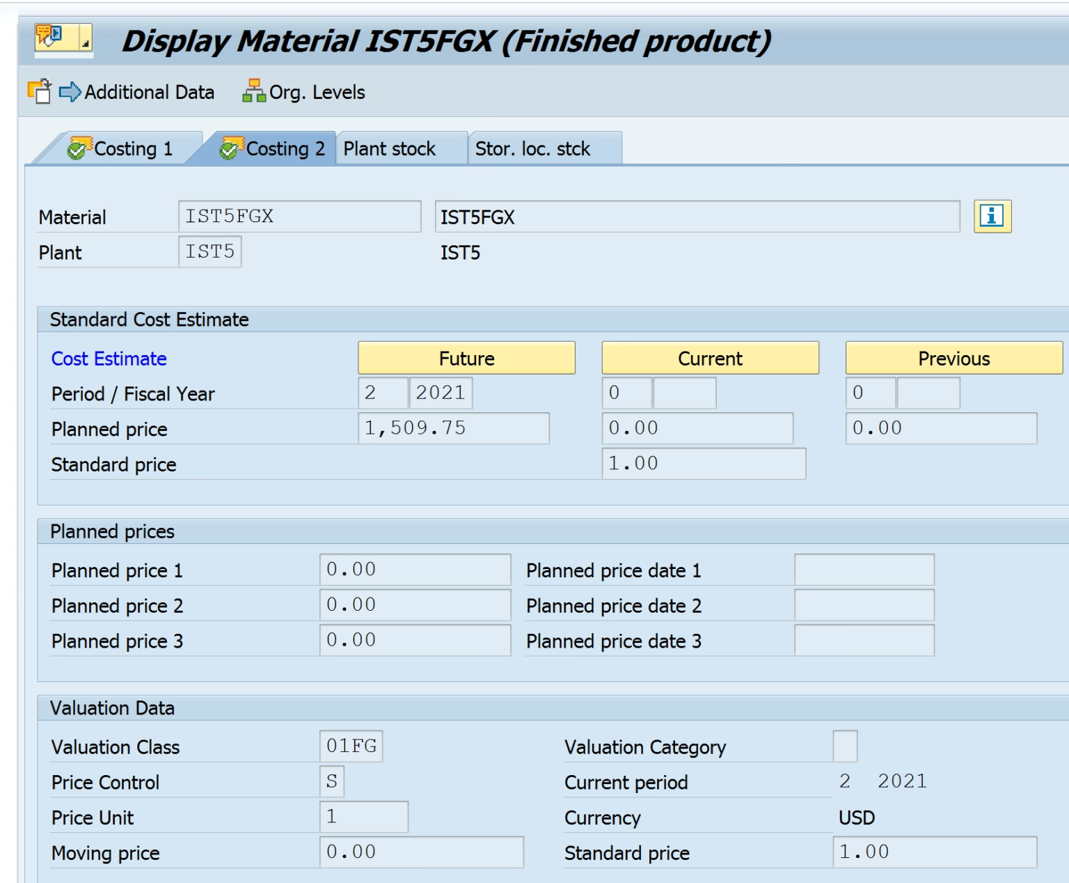 cost assignment tcode in sap